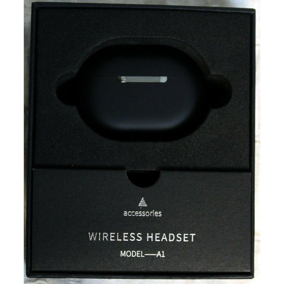 Ture Wireless Stereo Earbuds Black Wireless Headset w/ Case Accessories Model A1 - Picture 9 of 12